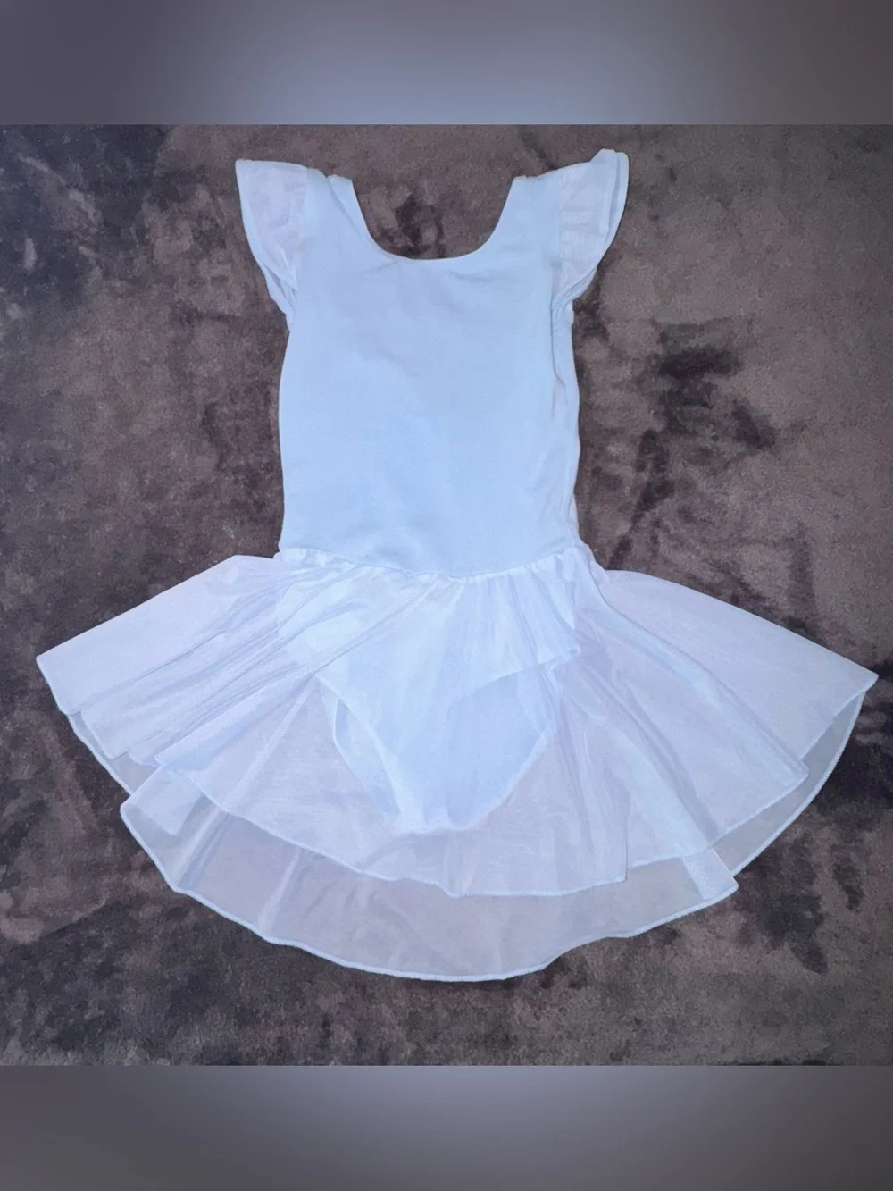 Girls Toddler Ballerina Gymnastics Tutu Blue Leotard size Small 4T - 5